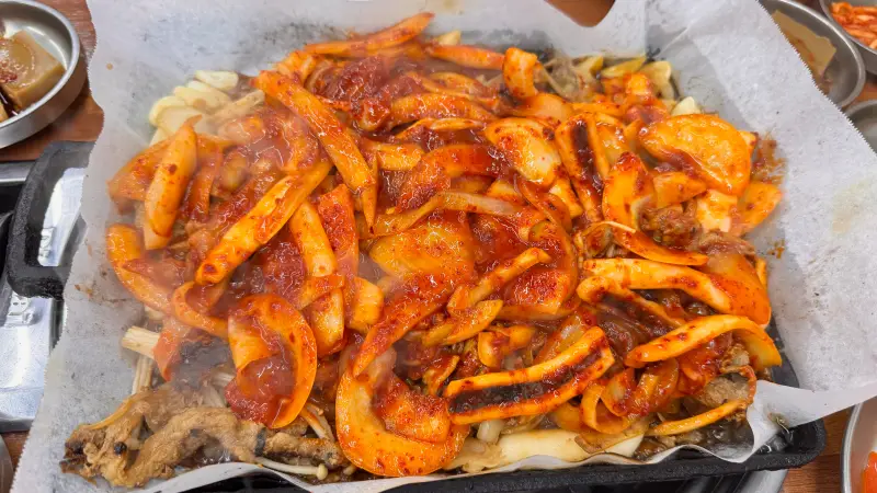 을지로 청진식당 오징어